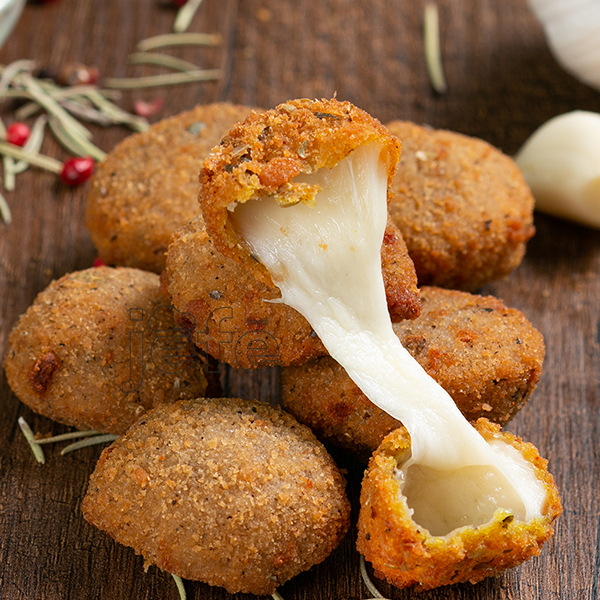 Garlic-Onion Mozz arella Balls